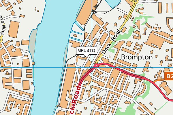 ME4 4TQ map - OS VectorMap District (Ordnance Survey)