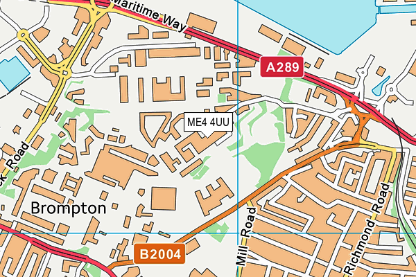 ME4 4UU map - OS VectorMap District (Ordnance Survey) ME4 4UU map - OS VectorMap District (Ordnance Survey)