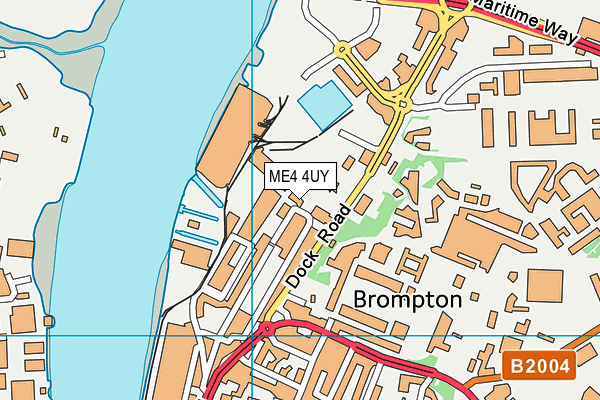 ME4 4UY map - OS VectorMap District (Ordnance Survey) ME4 4UY map - OS VectorMap District (Ordnance Survey)