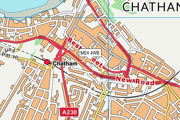 ME4 4WB map - OS VectorMap District (Ordnance Survey) ME4 4WB map - OS VectorMap District (Ordnance Survey)
