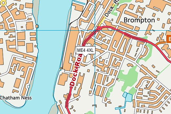 ME4 4XL map - OS VectorMap District (Ordnance Survey) ME4 4XL map - OS VectorMap District (Ordnance Survey)