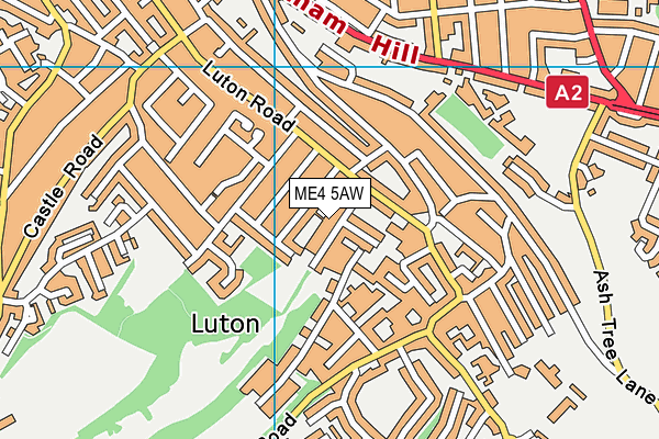 ME4 5AW map - OS VectorMap District (Ordnance Survey) ME4 5AW map - OS VectorMap District (Ordnance Survey)