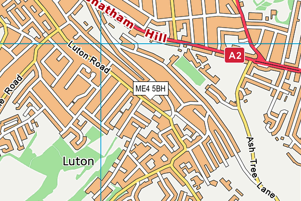 ME4 5BH map - OS VectorMap District (Ordnance Survey)