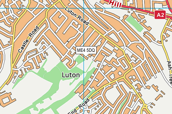 ME4 5DQ map - OS VectorMap District (Ordnance Survey) ME4 5DQ map - OS VectorMap District (Ordnance Survey)