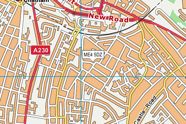 ME4 5DZ map - OS VectorMap District (Ordnance Survey)