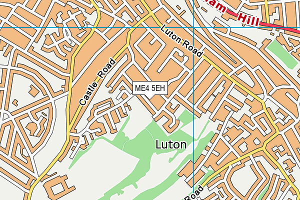 ME4 5EH map - OS VectorMap District (Ordnance Survey)