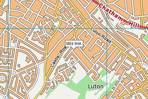 ME4 5HA map - OS VectorMap District (Ordnance Survey)