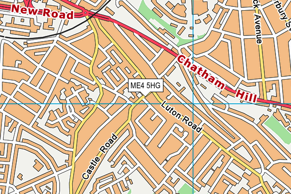 ME4 5HG map - OS VectorMap District (Ordnance Survey) ME4 5HG map - OS VectorMap District (Ordnance Survey)