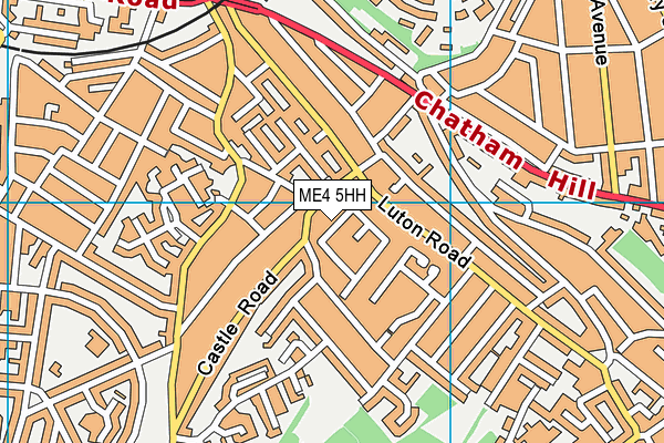 ME4 5HH map - OS VectorMap District (Ordnance Survey)