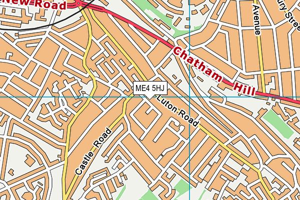 ME4 5HJ map - OS VectorMap District (Ordnance Survey)