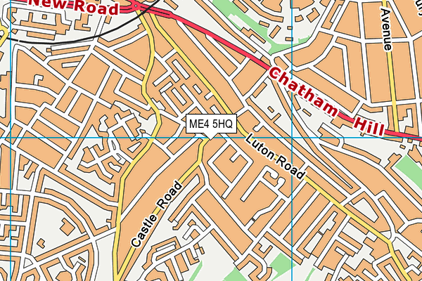 ME4 5HQ map - OS VectorMap District (Ordnance Survey) ME4 5HQ map - OS VectorMap District (Ordnance Survey)