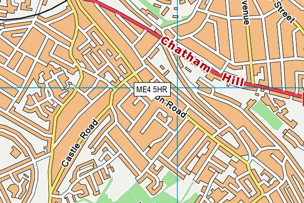 ME4 5HR map - OS VectorMap District (Ordnance Survey) ME4 5HR map - OS VectorMap District (Ordnance Survey)