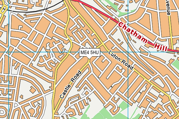 ME4 5HU map - OS VectorMap District (Ordnance Survey)