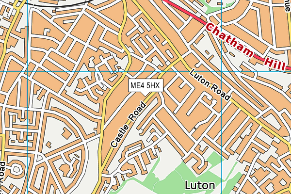 ME4 5HX map - OS VectorMap District (Ordnance Survey)