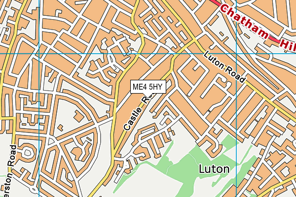 ME4 5HY map - OS VectorMap District (Ordnance Survey) ME4 5HY map - OS VectorMap District (Ordnance Survey)
