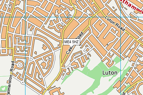 ME4 5HZ map - OS VectorMap District (Ordnance Survey)