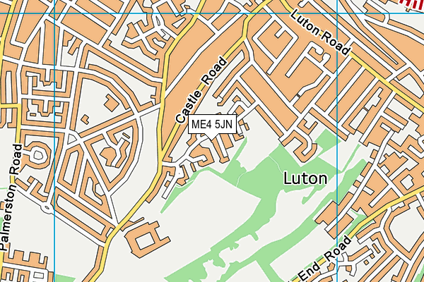 ME4 5JN map - OS VectorMap District (Ordnance Survey)