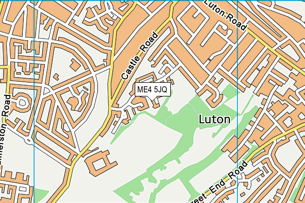 ME4 5JQ map - OS VectorMap District (Ordnance Survey) ME4 5JQ map - OS VectorMap District (Ordnance Survey)