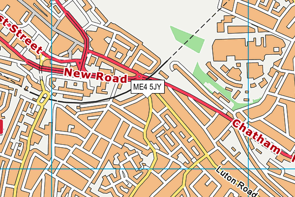 ME4 5JY map - OS VectorMap District (Ordnance Survey) ME4 5JY map - OS VectorMap District (Ordnance Survey)