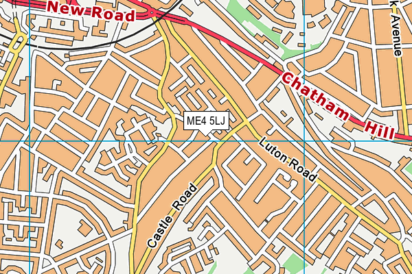 ME4 5LJ map - OS VectorMap District (Ordnance Survey) ME4 5LJ map - OS VectorMap District (Ordnance Survey)