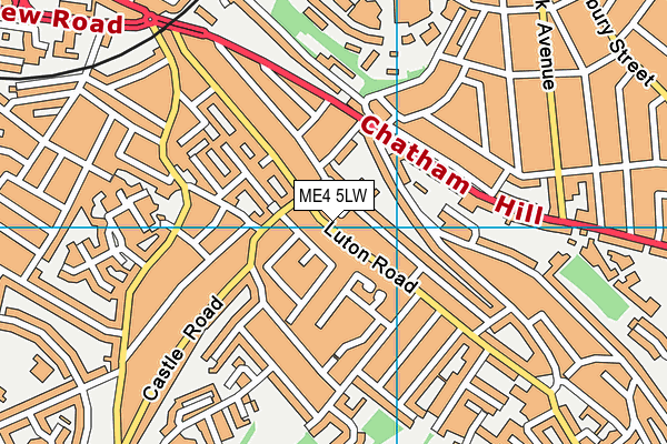 ME4 5LW map - OS VectorMap District (Ordnance Survey)
