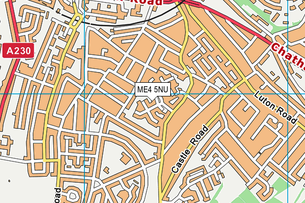 ME4 5NU map - OS VectorMap District (Ordnance Survey)