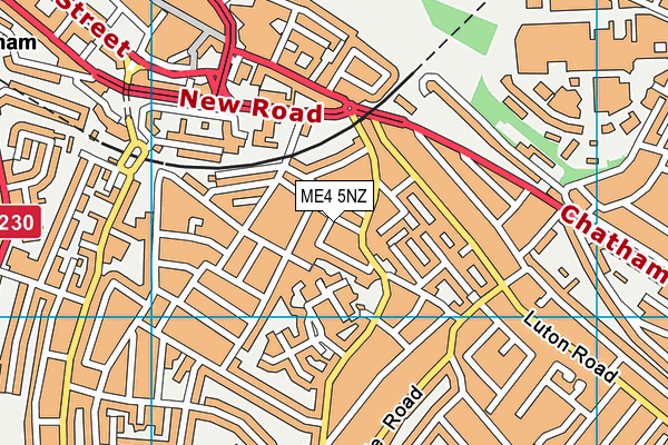 ME4 5NZ map - OS VectorMap District (Ordnance Survey) ME4 5NZ map - OS VectorMap District (Ordnance Survey)