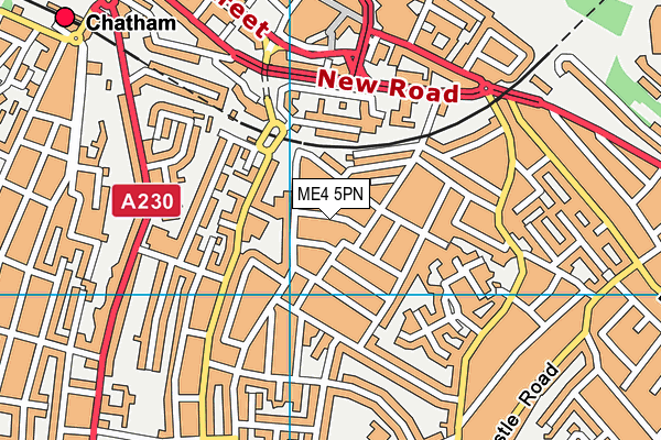 ME4 5PN map - OS VectorMap District (Ordnance Survey) ME4 5PN map - OS VectorMap District (Ordnance Survey)