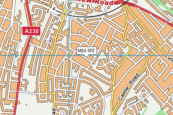 ME4 5PZ map - OS VectorMap District (Ordnance Survey)