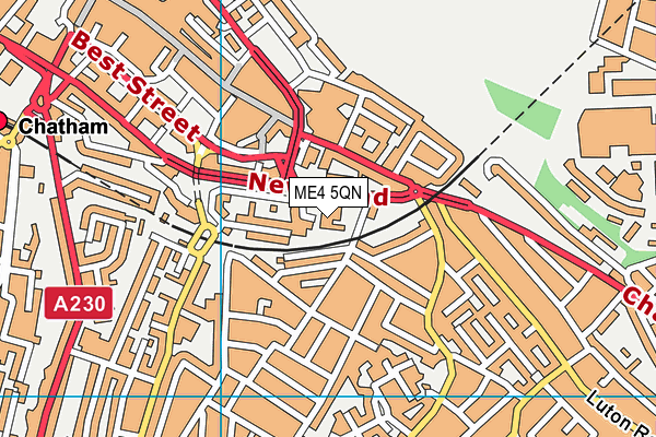 ME4 5QN map - OS VectorMap District (Ordnance Survey) ME4 5QN map - OS VectorMap District (Ordnance Survey)