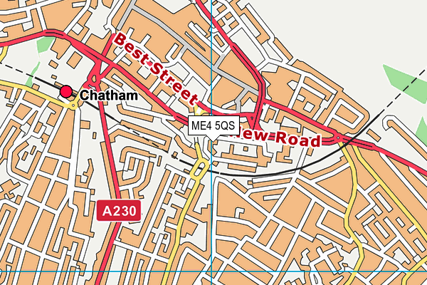ME4 5QS map - OS VectorMap District (Ordnance Survey) ME4 5QS map - OS VectorMap District (Ordnance Survey)