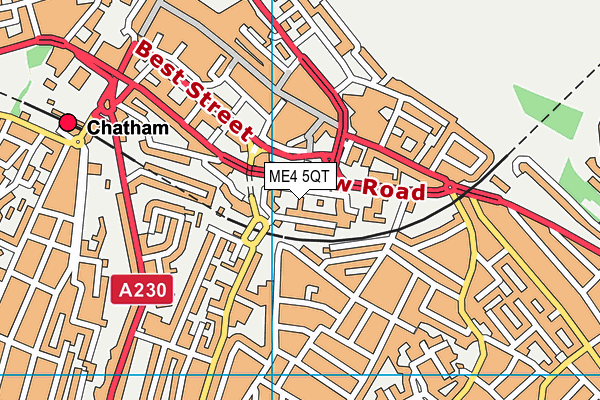 ME4 5QT map - OS VectorMap District (Ordnance Survey) ME4 5QT map - OS VectorMap District (Ordnance Survey)