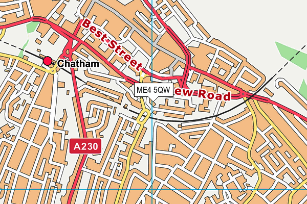 ME4 5QW map - OS VectorMap District (Ordnance Survey) ME4 5QW map - OS VectorMap District (Ordnance Survey)