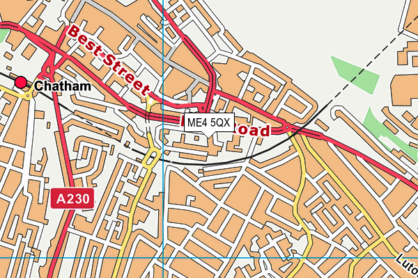 ME4 5QX map - OS VectorMap District (Ordnance Survey) ME4 5QX map - OS VectorMap District (Ordnance Survey)