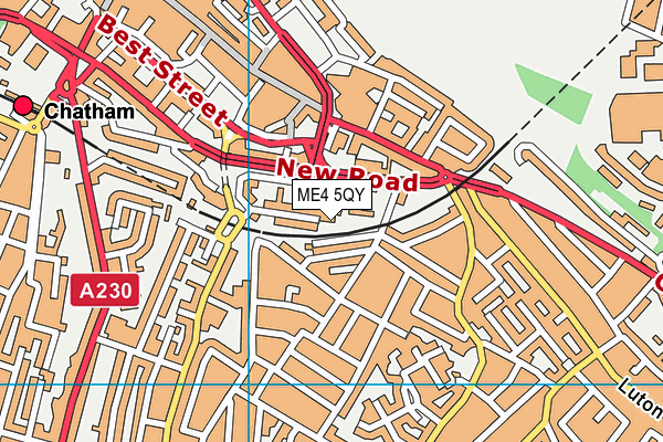 ME4 5QY map - OS VectorMap District (Ordnance Survey) ME4 5QY map - OS VectorMap District (Ordnance Survey)