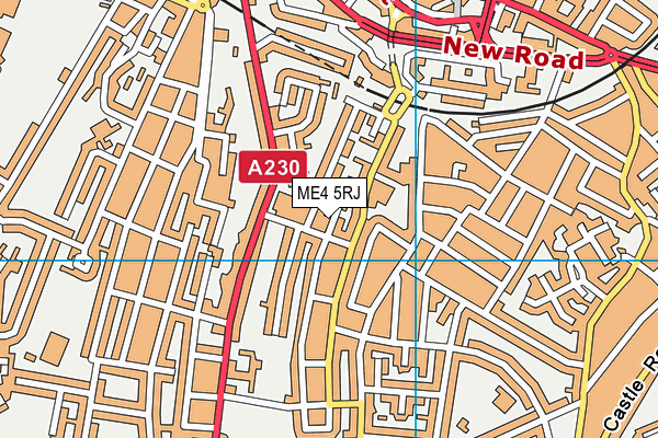 ME4 5RJ map - OS VectorMap District (Ordnance Survey)