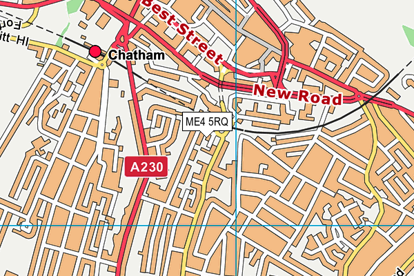 ME4 5RQ map - OS VectorMap District (Ordnance Survey)