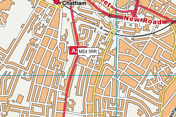 ME4 5RR map - OS VectorMap District (Ordnance Survey) ME4 5RR map - OS VectorMap District (Ordnance Survey)