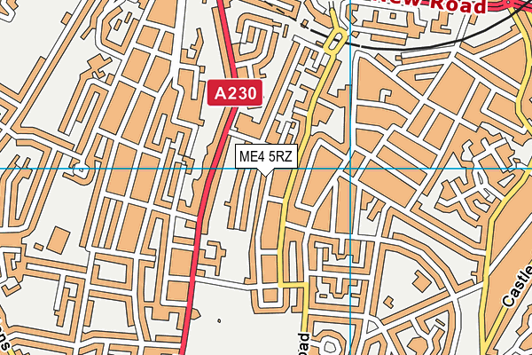 ME4 5RZ map - OS VectorMap District (Ordnance Survey) ME4 5RZ map - OS VectorMap District (Ordnance Survey)