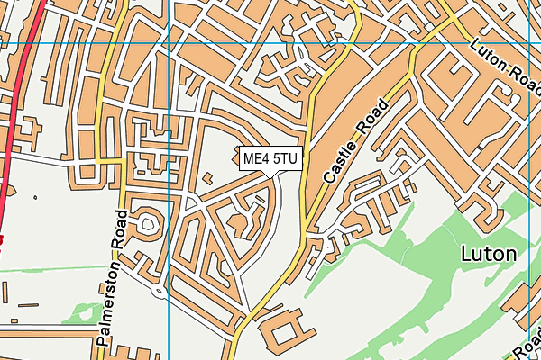 ME4 5TU map - OS VectorMap District (Ordnance Survey) ME4 5TU map - OS VectorMap District (Ordnance Survey)