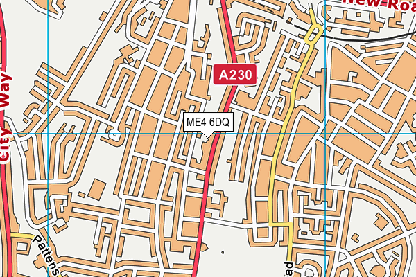 ME4 6DQ map - OS VectorMap District (Ordnance Survey) ME4 6DQ map - OS VectorMap District (Ordnance Survey)