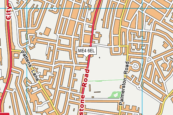 ME4 6EL map - OS VectorMap District (Ordnance Survey)