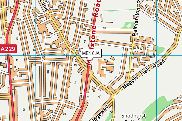 ME4 6JA map - OS VectorMap District (Ordnance Survey) ME4 6JA map - OS VectorMap District (Ordnance Survey)