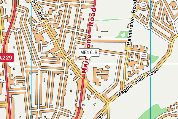 ME4 6JB map - OS VectorMap District (Ordnance Survey) ME4 6JB map - OS VectorMap District (Ordnance Survey)