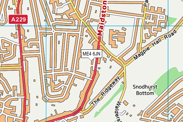 ME4 6JN map - OS VectorMap District (Ordnance Survey) ME4 6JN map - OS VectorMap District (Ordnance Survey)