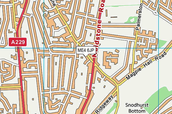 ME4 6JP map - OS VectorMap District (Ordnance Survey)