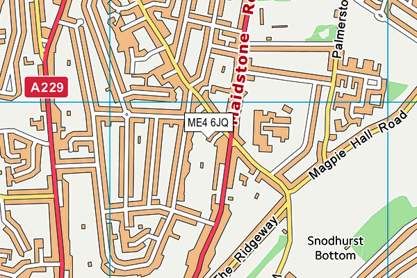 ME4 6JQ map - OS VectorMap District (Ordnance Survey) ME4 6JQ map - OS VectorMap District (Ordnance Survey)