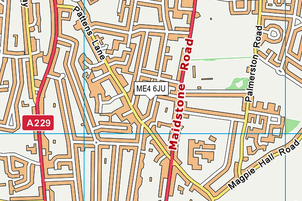 ME4 6JU map - OS VectorMap District (Ordnance Survey) ME4 6JU map - OS VectorMap District (Ordnance Survey)