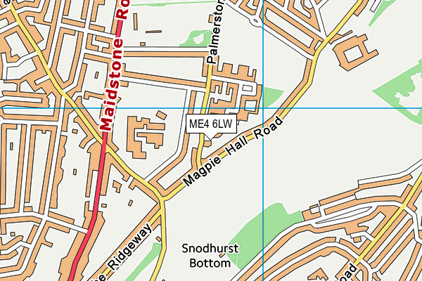ME4 6LW map - OS VectorMap District (Ordnance Survey) ME4 6LW map - OS VectorMap District (Ordnance Survey)