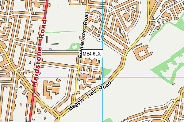 ME4 6LX map - OS VectorMap District (Ordnance Survey) ME4 6LX map - OS VectorMap District (Ordnance Survey)